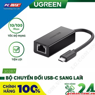 Cáp chuyển đổi USB Type-C to Lan 10/100 Mbps Ugreen UG-30287 - Hàng Chính Hãng