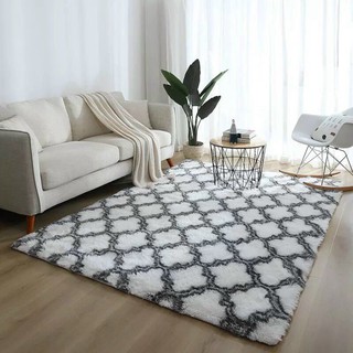 Thảm Lông Loang Trải Sàn Lông Dầy Hàng Đẹp 2020 ( Kích Thước 1m6 x 2m - Mặt Sau Chồng trơn trượt)