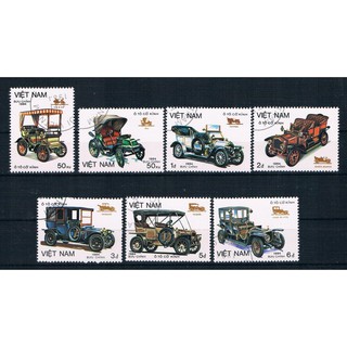 Tem sưu tập MS 452 Tem CTO Việt Nam Ô tô cổ 1984 ( 7 tem )