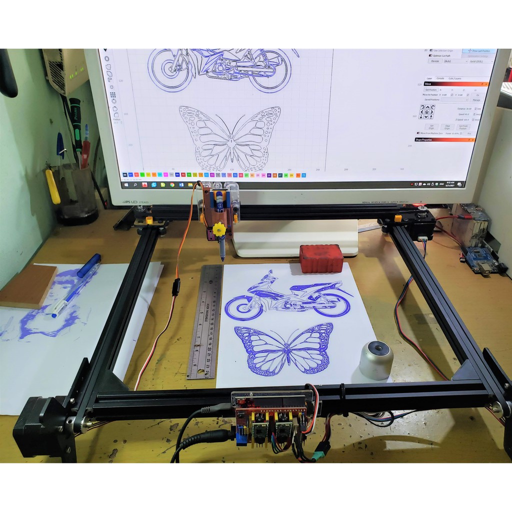 Máy vẽ CNC PlotterXP (Size tùy chọn)