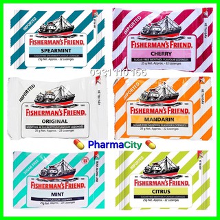 ✅(chính hãng) kẹo cay con tàu đủ hương vị Fisherman’s Firend 25g date mới