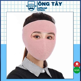 Khẩu trang ninja 2 lớp nỉ bông siêu ấm