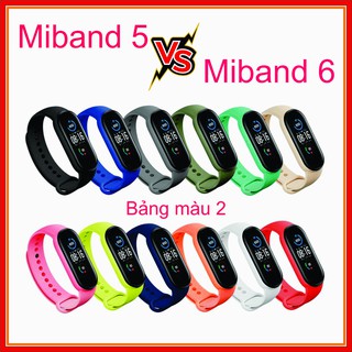 Dây Miband 6, dây Miband5 Dây Đeo Cao Su Thay Thế Cho Xiaomi Miband 5 Chất Lượng Cao