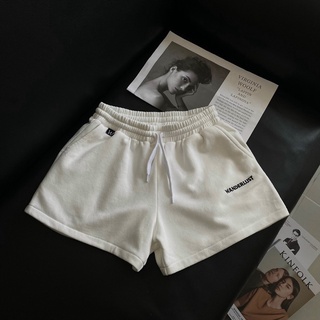 Quần short nỉ Trắng_chất nỉ bông mỏng