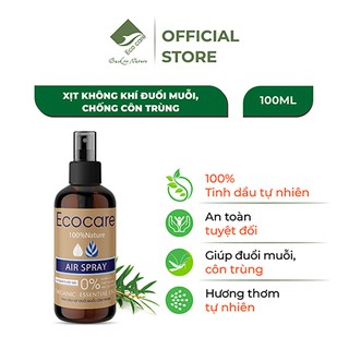 Tinh dầu xịt không khí đuổi muỗi, côn trùng ECOCARE 100ml với chiết xuất hoàn toàn tự nhiên, an toàn cho sức khỏe