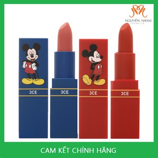 Son Thỏi 3CE LIP COLOR - Phiên Bản Micky  Son 3CE Mickey Mouse Limited Edition