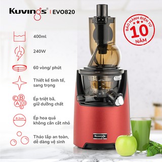 Máy ép trái cây chậm KUVINGS EVO820 ép nước hoa quả, rau củ nhiều hơn 20% - Bảo hành điện tử chính hãng Hàn Quốc 10 năm
