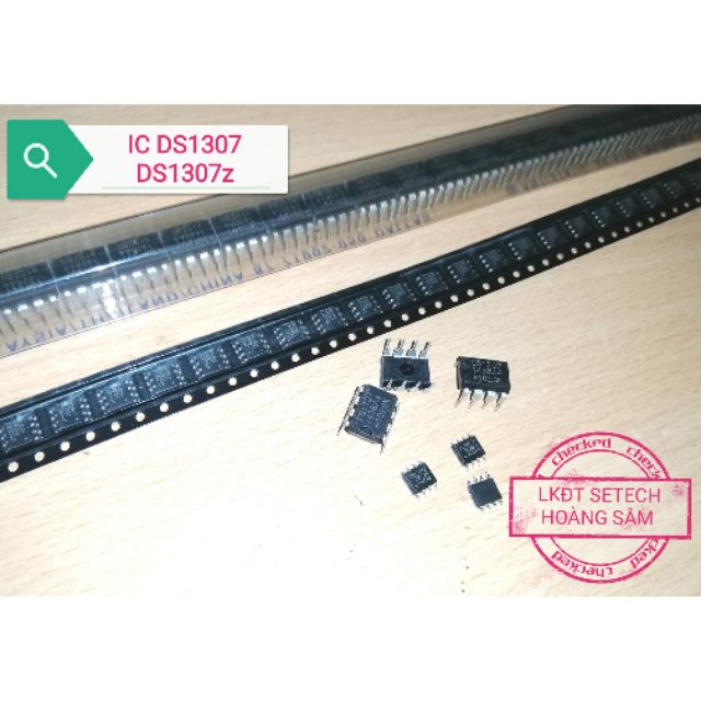 DS1307 IC thời gian thực clock/timer chân cắm (DIP8), chân dán (SOIC8)