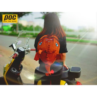 Balo rồng vải nhung,Balo khủng long vải lưới cao cấp màu nâu