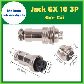 Jack GX16 3p (đực+ cái), GX16 3 chân