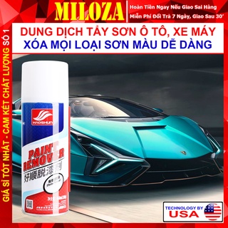 [MILOZA] Tẩy Sơn Xe Máy , Ô tô - Nước Tẩy Sơn - Siêu Sạch, Xử Lý Bong Tróc Nhanh, Lớp Phủ Màu Mới Mịn - HAOSHUN Remover
