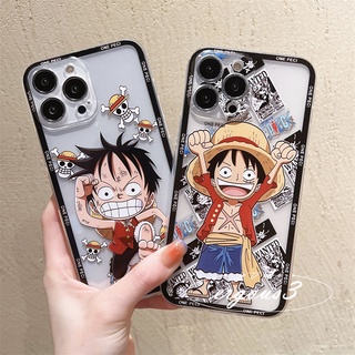 Ốp Điện Thoại Họa Tiết Luffy Dễ Thương Cho iPhone 13 12 11 Pro Max iPhone 7 8 Plus SE 2020 X XR Xs Max
