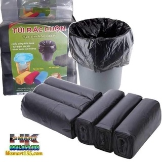 Túi đựng rác tự phân hủy sinh học hàng Việt Nam - Set 3 cuộn 1kg