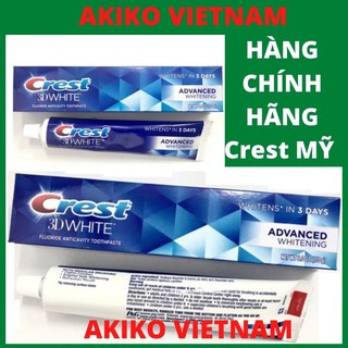 Kem đánh răng ❤ FREESHIP ❤ Kem đánh răng Crest 3D White Advanced Whitening 158g – Kem đánh răng crest 3D, crest