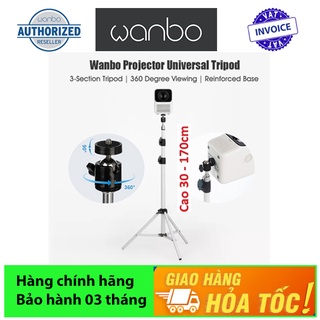 Chân đế máy chiếu Wanbo đa năng di động, giá đỡ máy chiếu Wanbo có thể điều chỉnh chiều cao(30cm - max 1m7), xoay 360 độ
