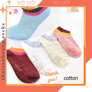 Tất vớ nữ  Tất cổ ngắn - Sợi cotton thoáng mát