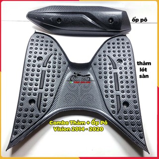 Combo Thảm Carbon Và Ốp Pô Vision 2014 - 2020