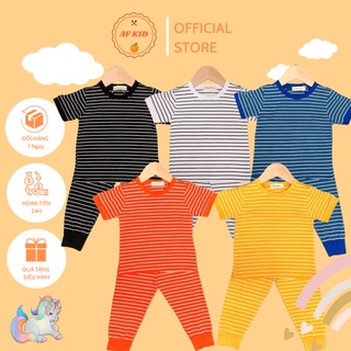 Bộ Minky Mom Sọc Kẻ Cho Bé  FREE SHIP  Chất Cotton Cao Cấp Co Giãn 4 Chiều Thấm Hút Mồ Hôi Tốt
