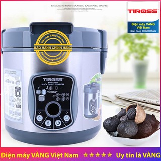 [Mã ELHADEV giảm 4% đơn 300K] Máy Làm Tỏi Đen Tiross TS908 6L (Bạc) hãng phân phối