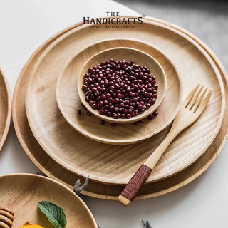 Khay gỗ decor tự nhiên hình tròn, chữ nhật, vuông, nhà hàng, quán ăn (Hàng VN) | The handicrafts