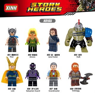 Bộ minifigures Siêu anh hùng phim Thor Xinh 0165 - 8 minifigs