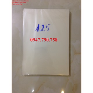 Giấy Ép Plastic A4 125 mic (220x315mm) - Giấy ép ảnh - màng ép