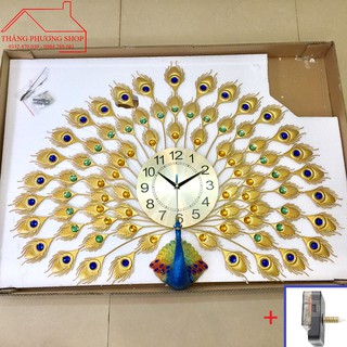 Đồng Hồ Treo Tường Công Vàng Cỡ Lớn TP-033Y (Tặng Máy Đồng Hồ Thay Thế)