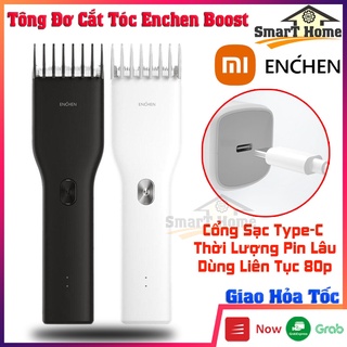 Tông Đơ Xiaomi Enchen Boost - Tông Đơ Cắt Tóc Xiaomi Pin Sạc Tiện Dụng , Pin Dùng Liên Tục 80P , Lưỡi Cắt Bo Góc An Toàn