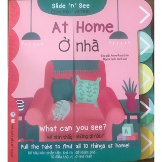 Sách - Slide And See - At Home: Ở Nhà