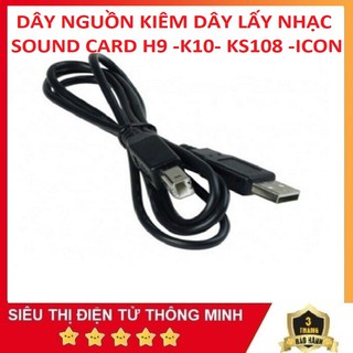 Dây Lấy Nhạc Kiêm Dây Nguồn, Cho Sound Card Thu Âm H9 - K10 - Ks108 - Icon - HF5000