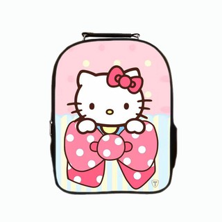 Balo TROY 02 ngăn in hình mèo Kitty nơ
