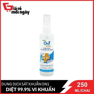 Dung dịch sát khuẩn Nhanh On1 Protect Hương Bamboo Charcoal Chai 250ml