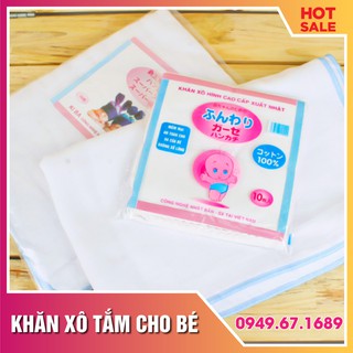 Khăn xô khăn Tắm xuất Nhật cho bé 4 lớp mềm mại