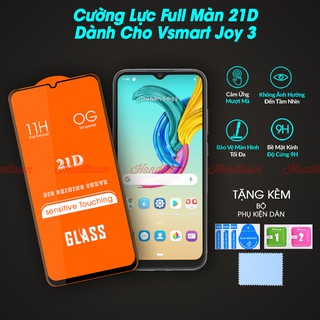 Kính Cường lực Vsmart Joy 3 Full màn hình 21D Handtown SIÊU BỀN