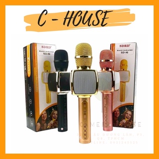 Mic hát karaoke SD-16 chính hãng kết nối bluetooth điện thoại, âm thanh cực hay (nhiều màu)