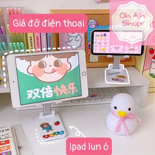 Giá đỡ điện thoại/ máy tính bảng bằng kim loại có thể gập lại tiện dụng cho ipad 5.0 ipad Pro iphone TẶNG KÈM STICKER