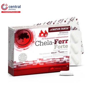 Sắt hữu cơ Chela - Ferr Forte , viên sắt cho bà bầu và sau sinh hỗ trợ bổ sung và mẹ dễ hấp thu - Trung Đông Pharmacy