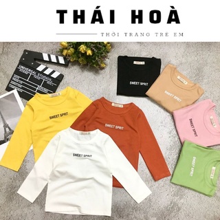 Áo thun bé dài tay  COTTON 4 CHIỀU  áo phông tay dài cho trẻ em 7_20kg siêu mềm mịn