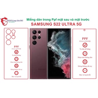 Samsung S22 Ultra 5G miếng dán trong Ppf mặt sau và mặt trước chống va đập chống trầy xước tốt