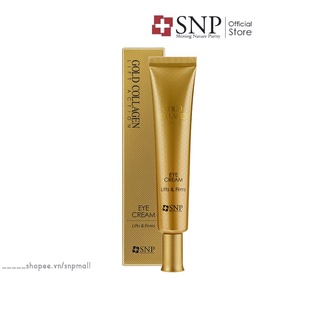 Kem Mắt Nâng Cơ SNP Gold Collagen Lift Action Eyecream Tăng Độ Đàn Hồi Xoá Nhăn Chống Lão Hoá Vùng Mắt 30ml