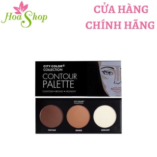PHẤN TẠO KHỐI 3 Ô CITY COLOR CONTOUR EFFECTS PALETTE