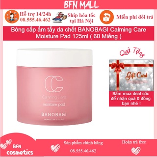 Bông cấp ẩm tẩy da chết BANOBAGI Calming Care Moisture Pad 125ml