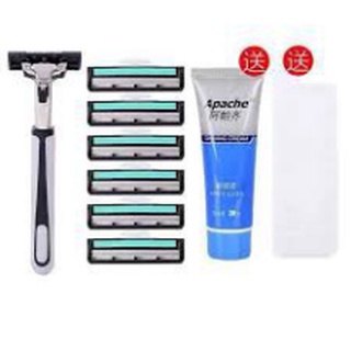 Dao cạo râuFREESHIP dao máy cạo râu 36 lưỡi kép tiện lợi bền bỉ kèm 1 tuýp kem bôi