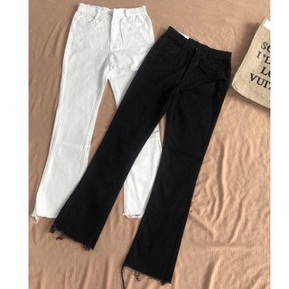 Quần jeans ống leo lưng cao / Hàng mới về // Hình Thật - 46