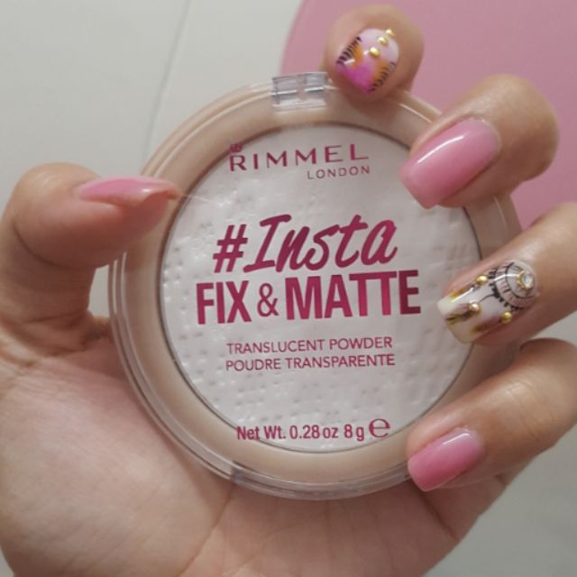 Phấn Rimmel Insta fix&matte translucent powder