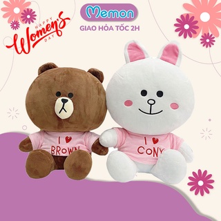 [Mã LIFEM1 giảm 50k đơn 99k] Gấu Bông Line Áo Đôi Cao Cấp Memon