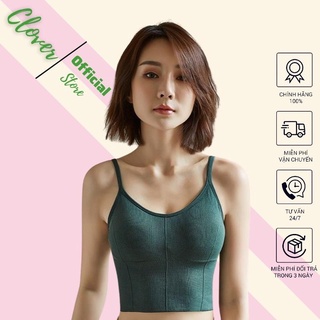 Áo Bra Cotton Su Nâng Ngực 2 Dây, Áo Lót Nữ Thể Thao Khoét Lưng - H818