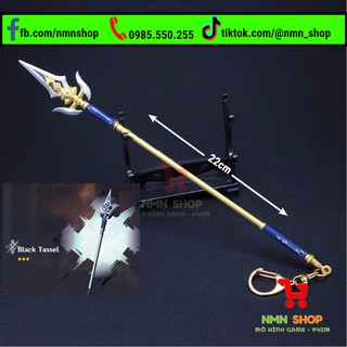 Mô hình game Genshin Impact - Black Tassel (Hắc Ảnh Thương) 22cm