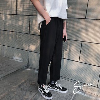 Quần âu nam hàn quốc Sanvadio Quần tây nam ống rộng cao cấp trẻ trung chất liệu cotton không nhăn, thoáng mát QD13