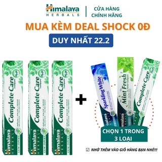Combo 3 tuýp kem đánh răng bảo vệ nướu Himalaya Complete Care Toothpaste 100g/ tuýp